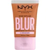 Image de NYX Professional Makeup Fond de Teint Effet Flouté Bare With Me Blur, Couvrance Moyenne, Fini Mat Naturel, Niacinamide, Matcha & Glycérine, Hydratation Jusqu'A 12H, Teinte : Medium Dark (12)