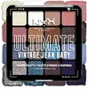 Image de NYX Professional Makeup Palette de Fards à Paupières Ultimate Shadow, 16 couleurs, Finition Intense et Longue Durée, Formule Vegan Sans Ingrédients d'Origine Animale ou Dérivé, Vintage Jean Baby