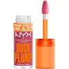 Image de NYX Professional Makeup Laque à Lèvres Repulpante, Couleur Intense, Hautement Pigmentée, Fini Ultra-Brillant, À l'Huile de Gingembre, Vegan, Duck Plump, Teinte : Strike A Rose