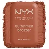 Image de Nyx Professional Makeup - Bronzeur Poudre Compacte - Teint Hâlé Jusqu'à 12H Sans Transfert - Idéal Toutes Carnations - Formule Vegan - Buttermelt Bronzer - Teinte : Butta D Down