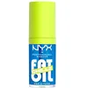 Image de NYX Professional Makeup - Gloss Liquide Huile à Lèvres - Lèvres Repulpées et Hydratées - 12H d'Hydratation - Effet Fraîcheur Instantané - Formule Vegan - Fat Oil - Teinte : Chillz Polar Peppermint