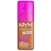Image de NYX Professional Makeup - Make 'Em Wonder - Fond de Teint - Tenue 24h - Pas d'effet plâtre - Acide Hyaluronique et extrait de Guarana - Formule Vegan - Teinte : Warm Pecan 29-30ml