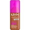 Image de NYX Professional Makeup - Make 'Em Wonder - Fond de Teint - Tenue 24h - Pas d'effet plâtre - Acide Hyaluronique et extrait de Guarana - Formule Vegan - Teinte : Mahogany 34 - 30ml