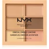 Image de NYX Professional Makeup Conceal. Correct. Contour palette contouring et correctrice teinte 01 Light 6 x 1.5 g
