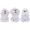 Image de Nemesis Now Trois Figurines Wise Westies, Blanc, 8 cm, U4461N9