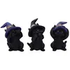 Image de Nemesis Now Three Wise Familiars Figurine de Chats Noirs See No Hear No Speak No Evil 9,2 cm