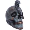 Image de Nemesis Now Décoration crâne d'horreur 19 cm, Serpentine Grise