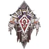 Image de Nemesis Now World of Warcraft Horde Plaque murale 30 cm, résine, rouge, produit officiel World of Warcraft, décoration murale de jeu, pièce d'affichage de jeu, coulée dans la résine la plus fine,