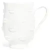 Image de Tasse de gala de Jonathan Adler, porcelaine émaillée blanche, tasse en porcelaine au motif de la bouche, tasse à café au motif des lèvres, faite main