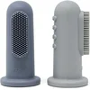 Image de Mushie Finger Toothbrush brosse à dents de doigt pour bébé Tradewinds/Stone 2 pcs