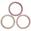 Image de 3 Bracelets de Dentition Perles roses