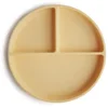 Image de Mushie Silicone Suction Plate assiette à compartiments avec ventouse Daffodil 1 pcs