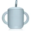 Image de Mushie Training Cup with Straw tasse avec paille Powder-blue 1 pcs