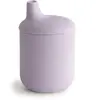 Image de mushie Tasse à Bec 100% Silicone pour Bébé à Partir de 6 Mois | Accessoires pour Bébé, Jeunes Enfants Garçons et Filles | Lavable au Lave-Vaisselle | Soft Lilac
