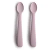 Image de Mushie Silicone Feeding Spoons petite cuillère Soft Lilac 2 pcs
