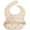 Image de Mushie Bavoir en silicone pour bébé | Bavoirs imperméables à ajustement réglable | Bavoirs d'alimentation pour bébé faciles à nettoyer | 4 tailles réglables avec poches avant profondes | 100 % sans