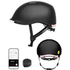 Image de Lumos Nyxel Casque de vélo Intelligent, lumières LED Avant et arrière réglables avec Clignotants, visibilité à 360°, contrôlé par Application, Casque de Skateboard Confortable et léger pour Adultes