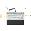 Image de GLORIOUS Gaming GMMK Pro 75% - modulärt mekaniskt speltangentbord, TKL, 1,5 kg ram, anpassningsbar, spiralkabel, handledsstöd, Vita tangenter, RGB, Fransk AZERTY-Layout - VIT