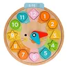 Image de Horloge d'apprentissage en Bois multilingue + comptage + Couleurs
