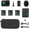 Image de GoPro Pack d'alimentation étendu HERO13 Black : Comprend Un Chargeur Double, 3 Batteries Enduro, Une Carte microSD de 64 Go, Un Support adhésif incurvé et Un étui pour Appareil Photo