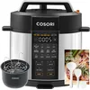 Image de COSORI Autocuiseur, 9 en 1, Multicuiseur avec 14 fonctions, 5,7 L Pressure Cooker, Cuiseur à riz, Cuiseur vapeur, Yaourtière, Slow cooker et Sous Vide, Sauteuse, Livre de recettes