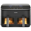 Image de Cosori Dual Basket Chef Edition Double 8,5 L Autonome 1750 W Friteuse d’air chaud Noir, Argent CAF-R901-AEU