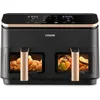Image de COSORI Air Fryer 2 Compartiments 8.5L, 8-en-1 Airfryer Friteuse Sans Huile, 71% D'efficacité énergétique, 85% de Carburant En Moins, 55% Plus Rapide, 8 Portions, Va au Lave-vaisselle, Or