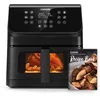 Image de COSORI Air Fryer 6.2L,Avec Fenêtre Visible,Esay Fryer 12-en-1,Technologie RapidAir,Friteuse Sans Huile, Jusqu'à 55% d'Énergie en Moins,Faible Bruit, Rappel de Remuer Écran Tactile LED,Livre de Recette