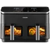 Image de COSORI Air Fryer 2 Compartiments 8.5L, 8-en-1 Airfryer Friteuse Sans Huile, 71% D'efficacité énergétique, 85% de Carburant En Moins, 55% Plus Rapide, 8 Portions, Va au Lave-vaisselle, Noir