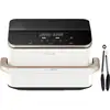 Image de Cosori DualBlaze TwinFry 10 l 2800 W commandable par application, passe au lave-vaissellle, Minuteur digital, fonction grill or rose, blanc