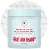 Image de First Aid Beauty Disques Éclat Visage aux AHA   Acides Glycolique & Lactique, Exfoliation Quotidienne, Réduction des Pores, Teint Lumineux, Préparation Maquillage, Compostables, 60 unités