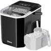 Image de Silonn Machine à glaçons avec poignée - Portable et autonettoyante, Mini Ice Maker 9 glaçons/6 min. 12 kg/jour, facile à retirer les glaçons et à utiliser n'importe où