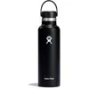 Image de HYDRO FLASK - Gourde Isotherme 621 ml (21 oz) - Bouteille Inox à Isolation Sous Vide - Bouchon Antifuite et Revêtement par Poudre - Ouverture Standard - Noir