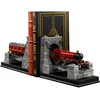 Image de The Noble Collection Harry Potter Hogwarts Express Bookends - Two 5.5in (14cm) Hand Painted Resin Train Bookends - Officially Licensed Film Set Movie Props Gifts