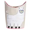 Image de 3 Sprouts Panier à Linge Bébé, Jouets et Vêtements, Lama