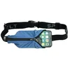 Image de SPIbelt Ceinture de Course avec Grande Poche Unisexe, Porte-téléphone pour Course à Pied, Sac Porte-téléphone, Course Anti-Rebond, Extensible, réglable, Bleu Acier, Taille Unique