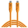 Image de TetherPro USB-C vers USB-C, 5 Gbit/s Gen 1, 3 m, orange haute visibilité