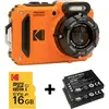 Image de Kodak Appareil photo numérique 15 Mill. pixel Zoom optique: 4 x orange avec accu, flash, carte mémoire stabilisation dimage, WiFi, étanche, caméra submersible,