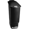 Image de simplehuman Poubelle de Cuisine 40 L, Plastique Noir