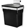 Image de simplehuman CW1643 poubelle de placard, sous evier, poubelle de cuisine, cadre en acier ultra-robuste, 10 litres