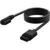 Image de Corsair iCUE LINK Mince Câble - 600mm Droit/Mince 90° - Noir (Lot de 2)