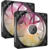 Image de CORSAIR iCUE Link RX140 Max RGB 140mm PWM Ventilateur Épaiss avec iCUE Link System Hub   Pression Statique Élevée   Palier à Dôme Magnétique   Double Pack   Noir
