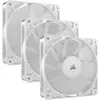 Image de CORSAIR RS120 120mm Ventilateurs PWM   Connexion Daisy-Chain   Faible Bruit   Roulement à Dôme Magnétique   Paquet Triple   Blanc