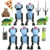 Image de Les Tortues Ninja Pack 5 Figurines Ultimates Mousers 8 cm