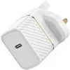 Image de Otterbox USB-C PD GaN UK Chargeur Mural 30W, USB-C Fast Charger pour Smartphone et Tablette, Testé Contre Les Chutes, Robuste, Ultra Durable, Blanc
