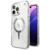 Image de Speck Presidio MagSafe Coque Fine pour iPhone 16 Pro Max   Poignée antidérapante   Protection Contre Les Chutes de 4 m   Transparent/chromé