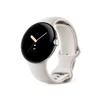 Image de Google Pixel Watch   Montre connectée Android avec suivi et analyse des activités   Boîtier en acier inoxydable Argent Poli avec bracelet sport couleur Galet, WiFi/BT