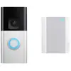 Image de ring Video Doorbell + Chime (2nd Gen) Interphone vidéo IP Wi-Fi nickel (mat), noir