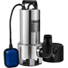 Image de VEVOR Pompe de Relevage Eaux Chargées 1300 W Pompe d'Évacuation pour Eaux Chargées, 333,3 L/min Pompe Immergée Vide Piscine Cave Fosse Septique avec Adaptateur de Décharge pour Pomper Eaux Sales Usées