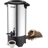 Image de VEVOR Percolateur à Café 7,4 L 50 Tasses Distributeur de Boissons Chaudes en Acier Inoxydable Filtre Permanent Marmite à Vin Chaud 90-98   Maintenu Infusion Rapide Appareil Chauffe Eau Thé Chocolat